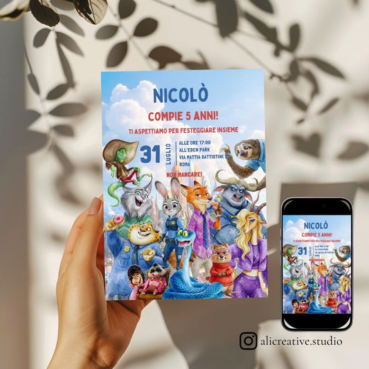 Invito Digitale Zootropolis 2