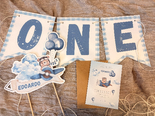 Party Kit Tema Aeroplanino