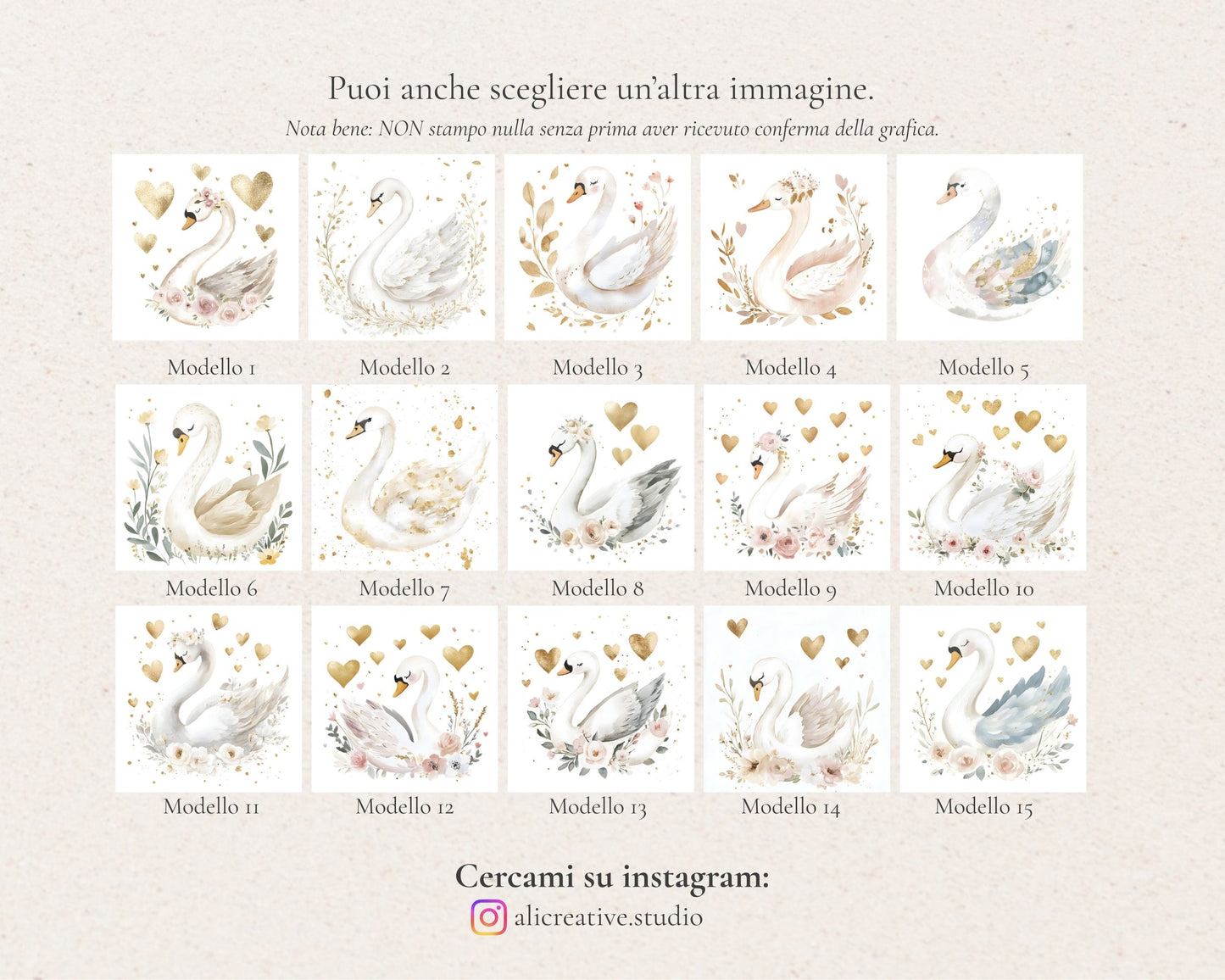 Invito Digitale Cigni Rosa