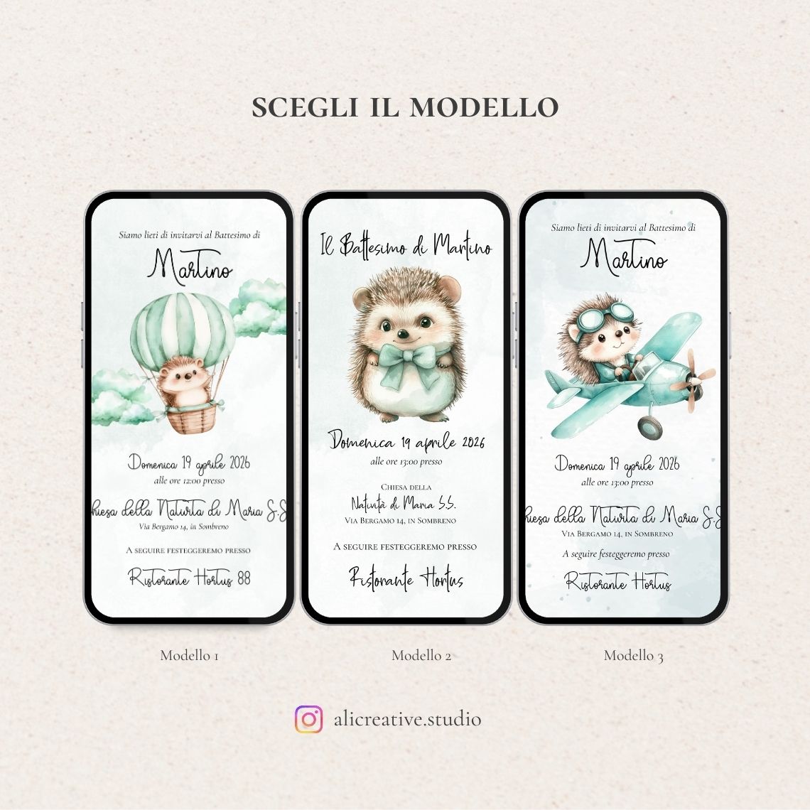 Invito Digitale Riccio
