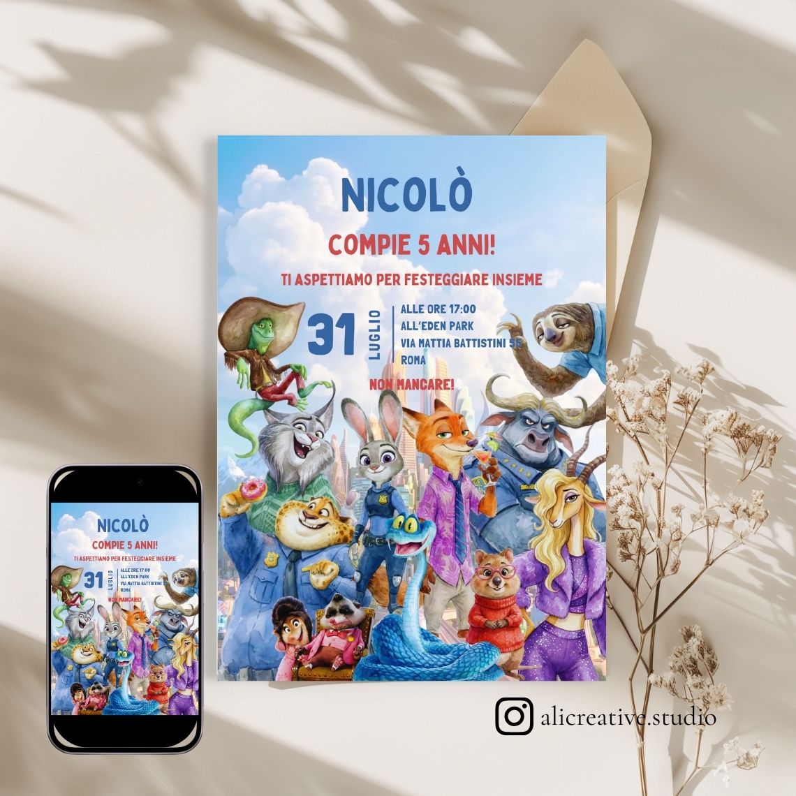 Invito Digitale Zootropolis 2