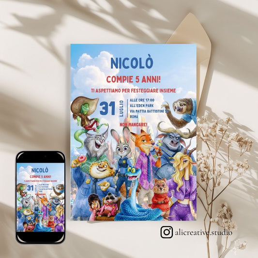 Invito Digitale Zootropolis 2