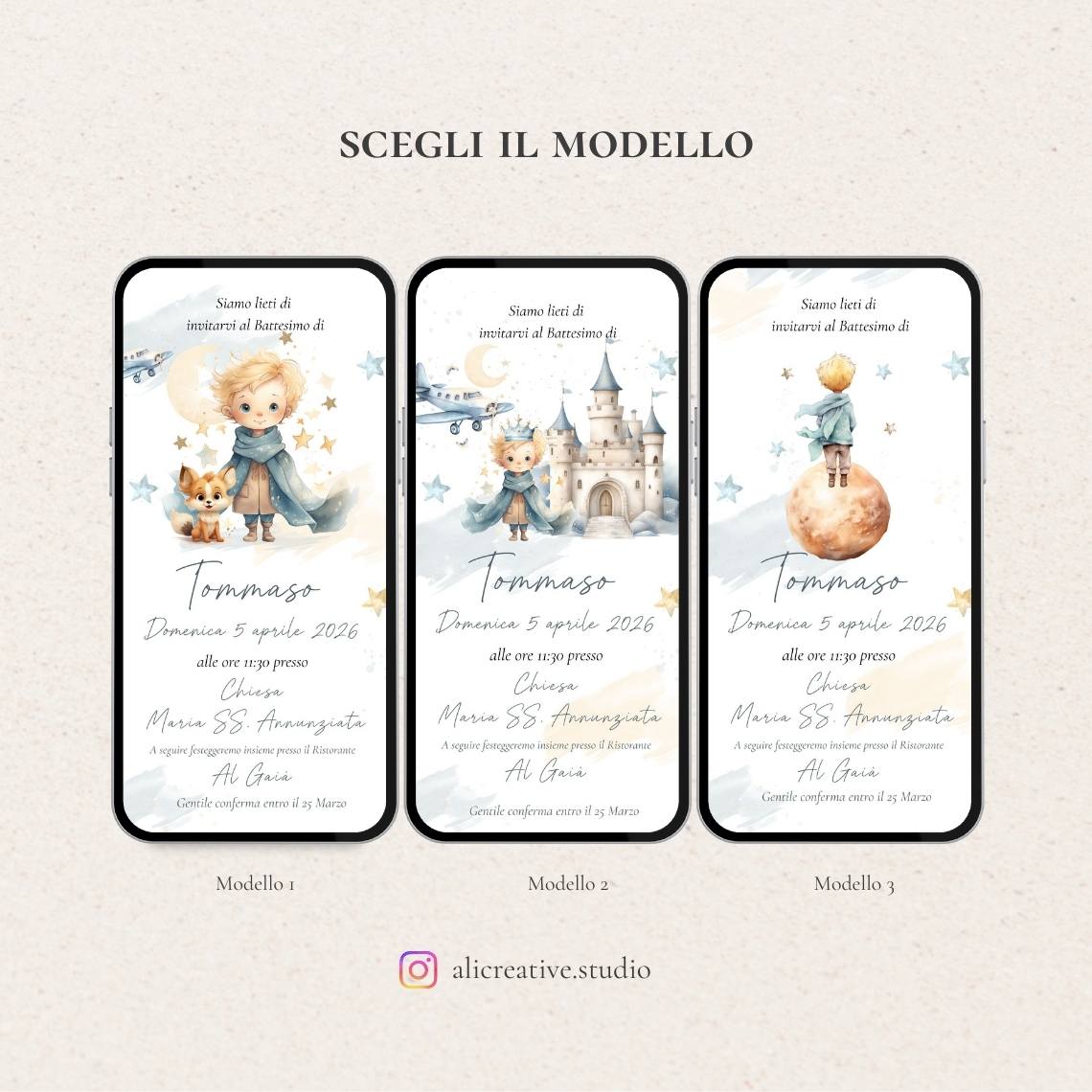 Invito Digitale Piccolo Principe