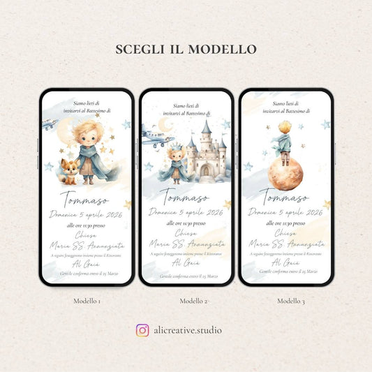 Invito Digitale Piccolo Principe